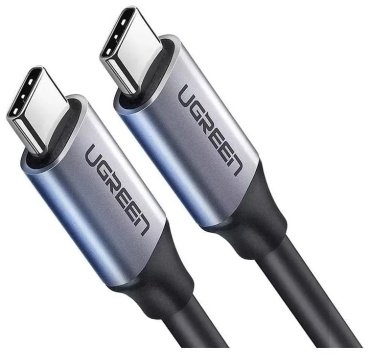 Кабель UGREEN US161 USB 3.1-Type C Nickel Plating Aluminum Shell 1.5m Gray