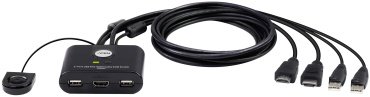KVM-переключатель ATEN HDMI - USB 2.0 A 1.2 м CS22HF-AT