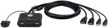 KVM-переключатель ATEN HDMI - USB 2.0 A 1.2 м CS22HF-AT