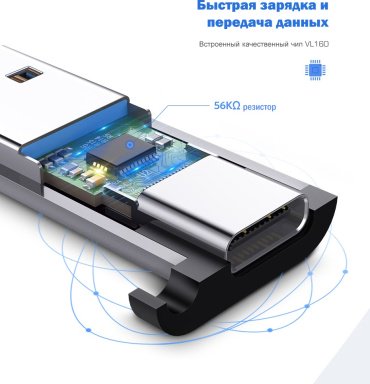Переходник Ugreen USB Type-C - USB 3.0 A 1 м 50533 купить,0