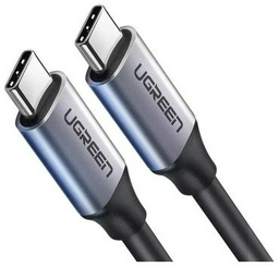 Кабель UGREEN US161 USB 3.1-Type C Nickel Plating Aluminum Shell 1.5m Gray