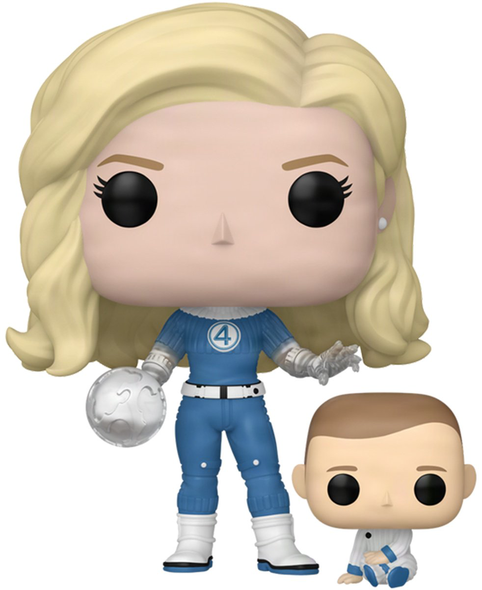 Funko Fantastic Four: First Steps. Invisible Woman with Franklin 10.2 см 2 шт купить,NaN