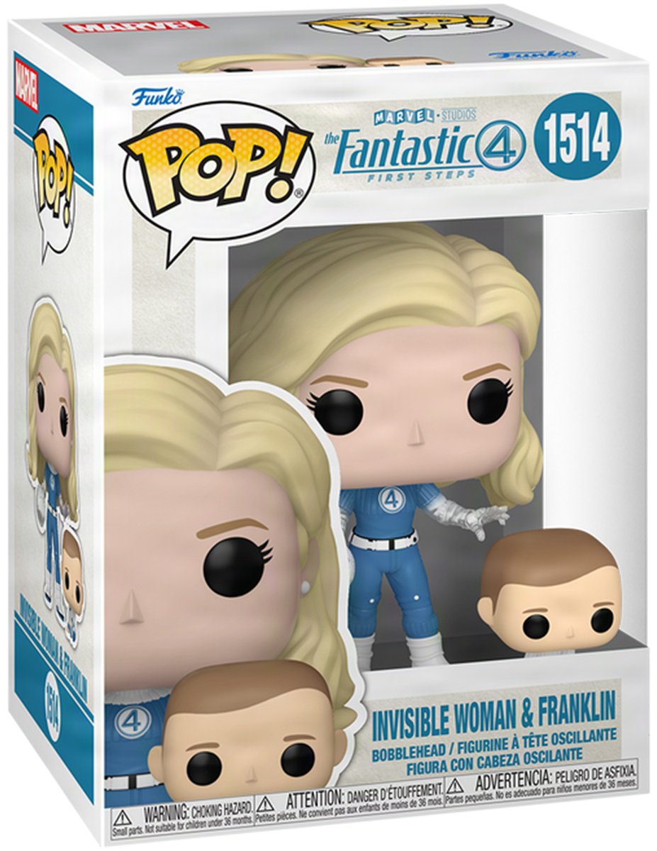 Funko Fantastic Four: First Steps. Invisible Woman with Franklin 10.2 см 2 шт купить,NaN