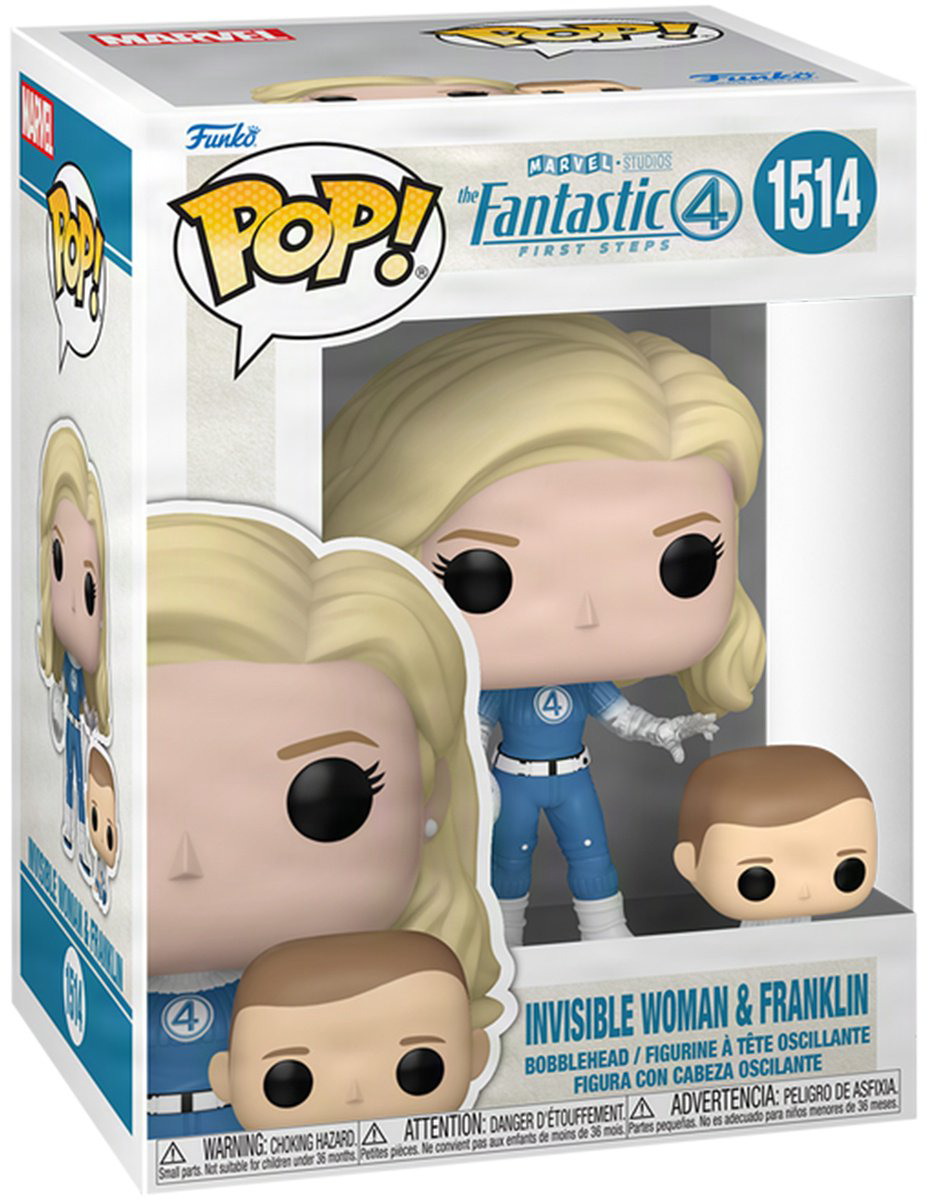 Funko Fantastic Four: First Steps. Invisible Woman with Franklin 10.2 см 2 шт купить,NaN