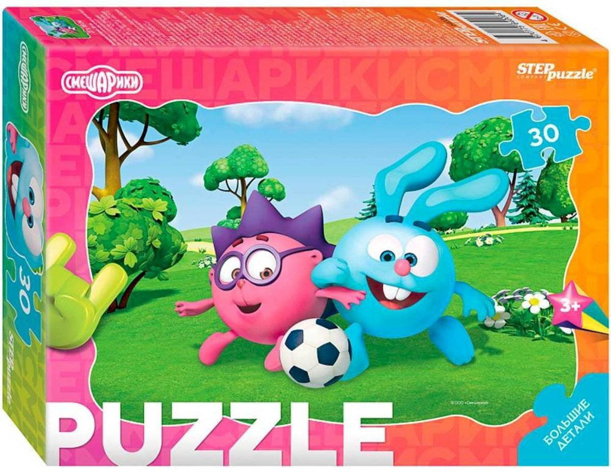 Пазл Step Puzzle Смешарики 64006 30 деталей контурный классический 30 деталей купить,NaN