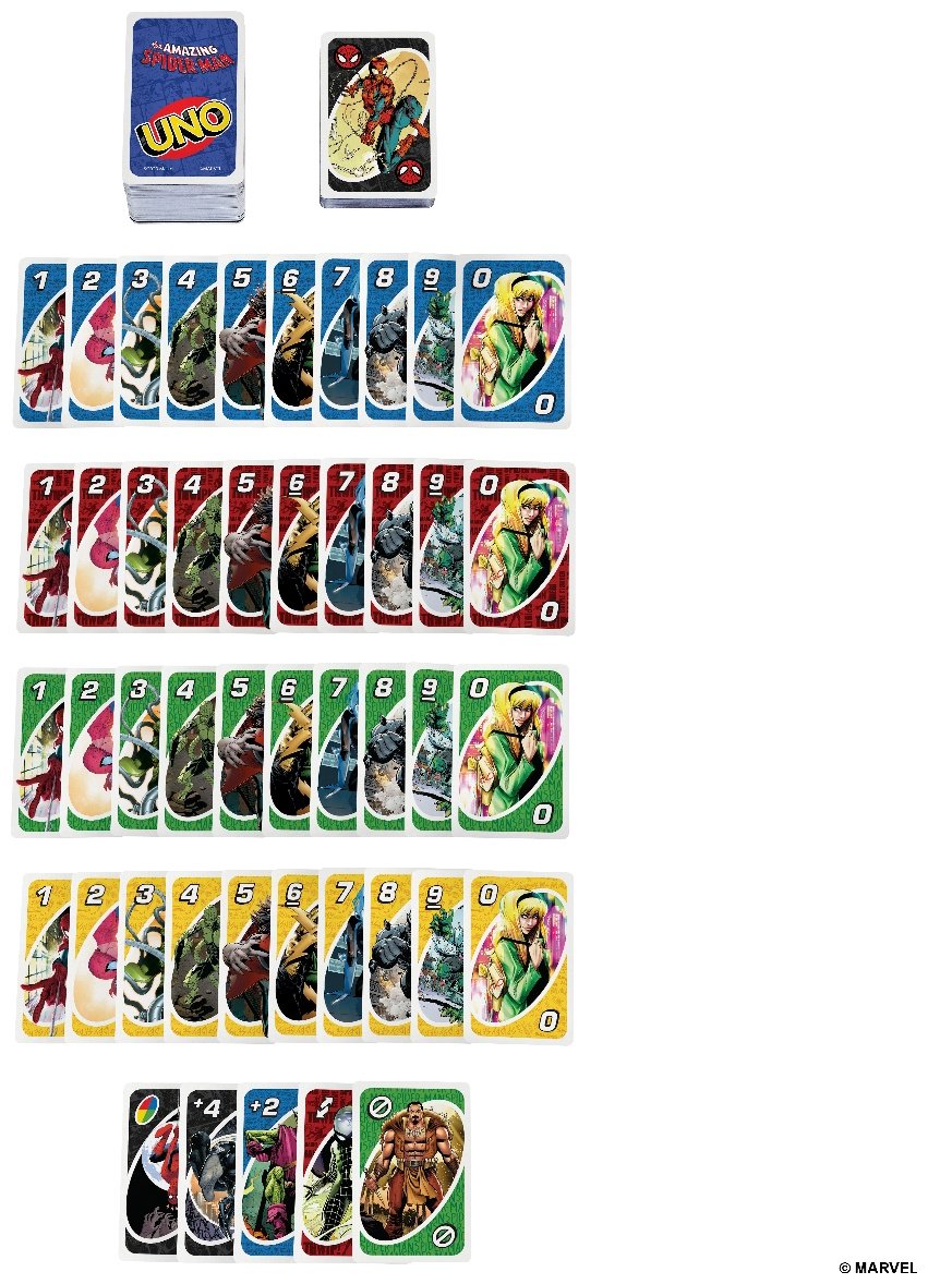 Настольная игра UNO Spider-Man - ForteMarket Настольная игра UNO Spider-Man купить,0