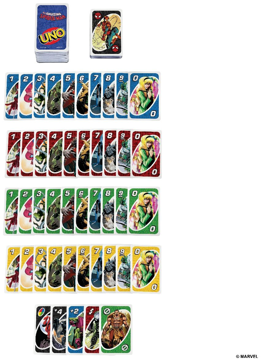 Настольная игра UNO Spider-Man купить,NaN