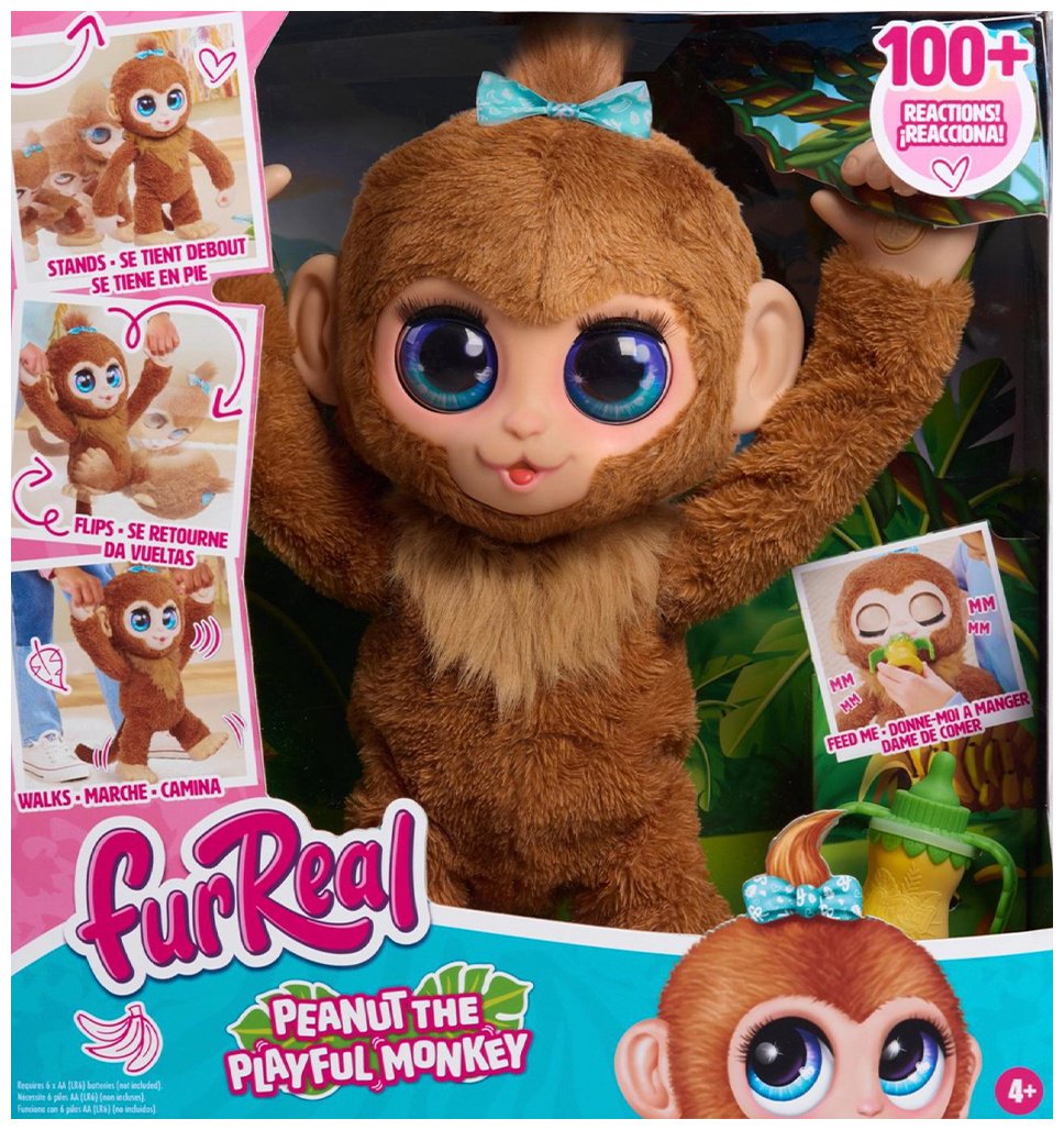Интерактивная игрушка FurReal Friends Игривая обезьянка купить,0