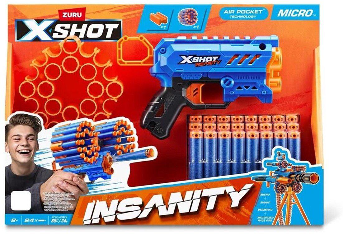 Бластеры X-Shot Micro 36795, 24 шт купить,NaN