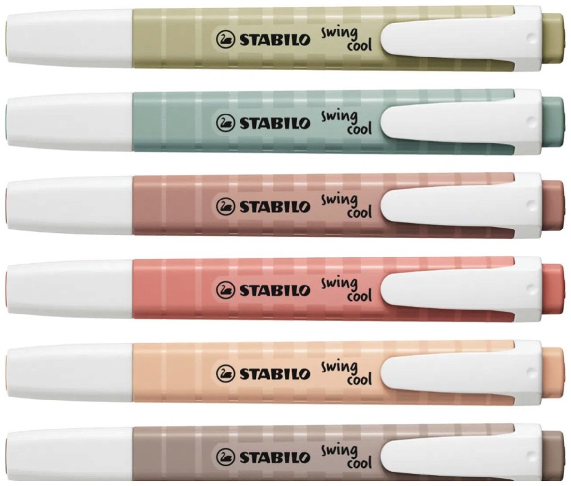 Маркер STABILO Swing Cool NatureCOLORS, 6 шт, 1 мм, мультиколор - ForteMarket Маркер STABILO Swing Cool NatureCOLORS, 6 шт, 1 мм, мультиколор купить,0