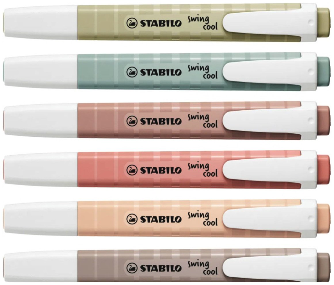Маркер STABILO Swing Cool NatureCOLORS, 6 шт, 1 мм, мультиколор купить,NaN