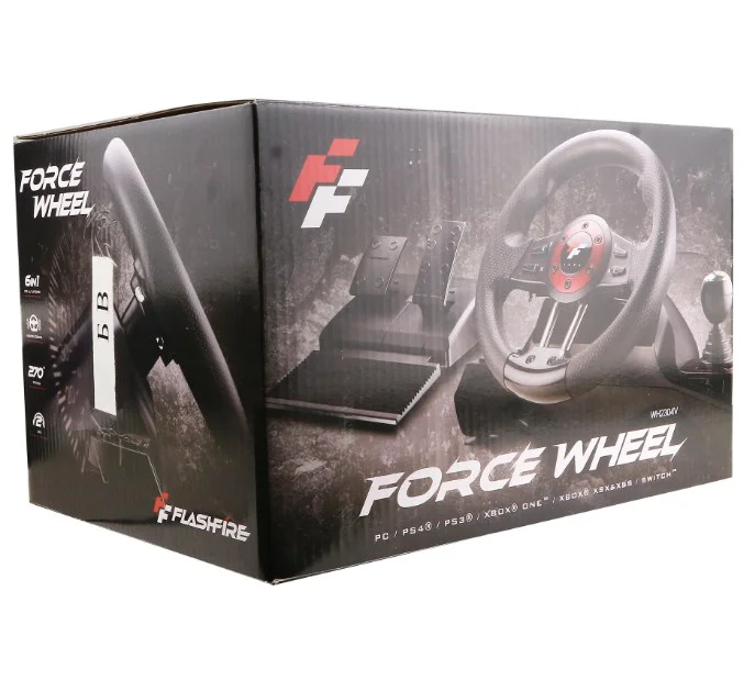 Руль игровой Flashfire Force WH2304V чёрный