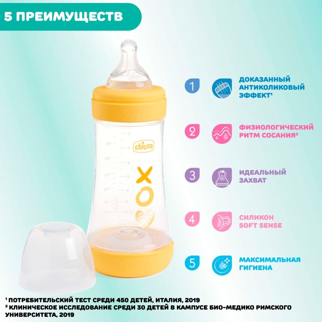 Бутылочка Chicco 00020223310040 240 мл прозрачный купить,NaN