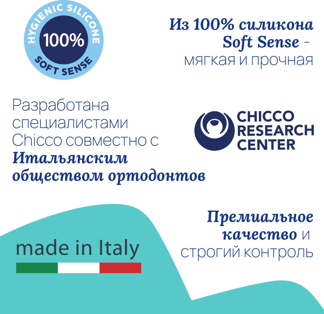 Пустышка Chicco PhysioForma Dual Soft 0-2 м 00073099710000, 1 шт, зеленый купить,NaN