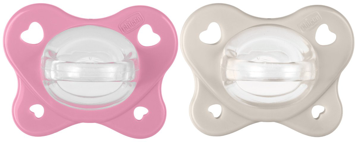 Пустышка Chicco PhysioForma Dual Soft 6-16 м 00073087510000, 2 шт, мультиколор купить,NaN