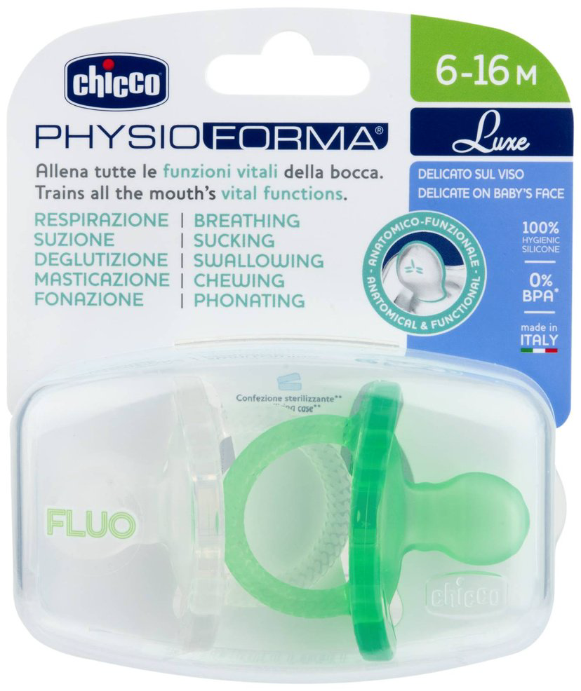 Пустышка Chicco 00073087320000, 2 шт, зеленый купить,NaN