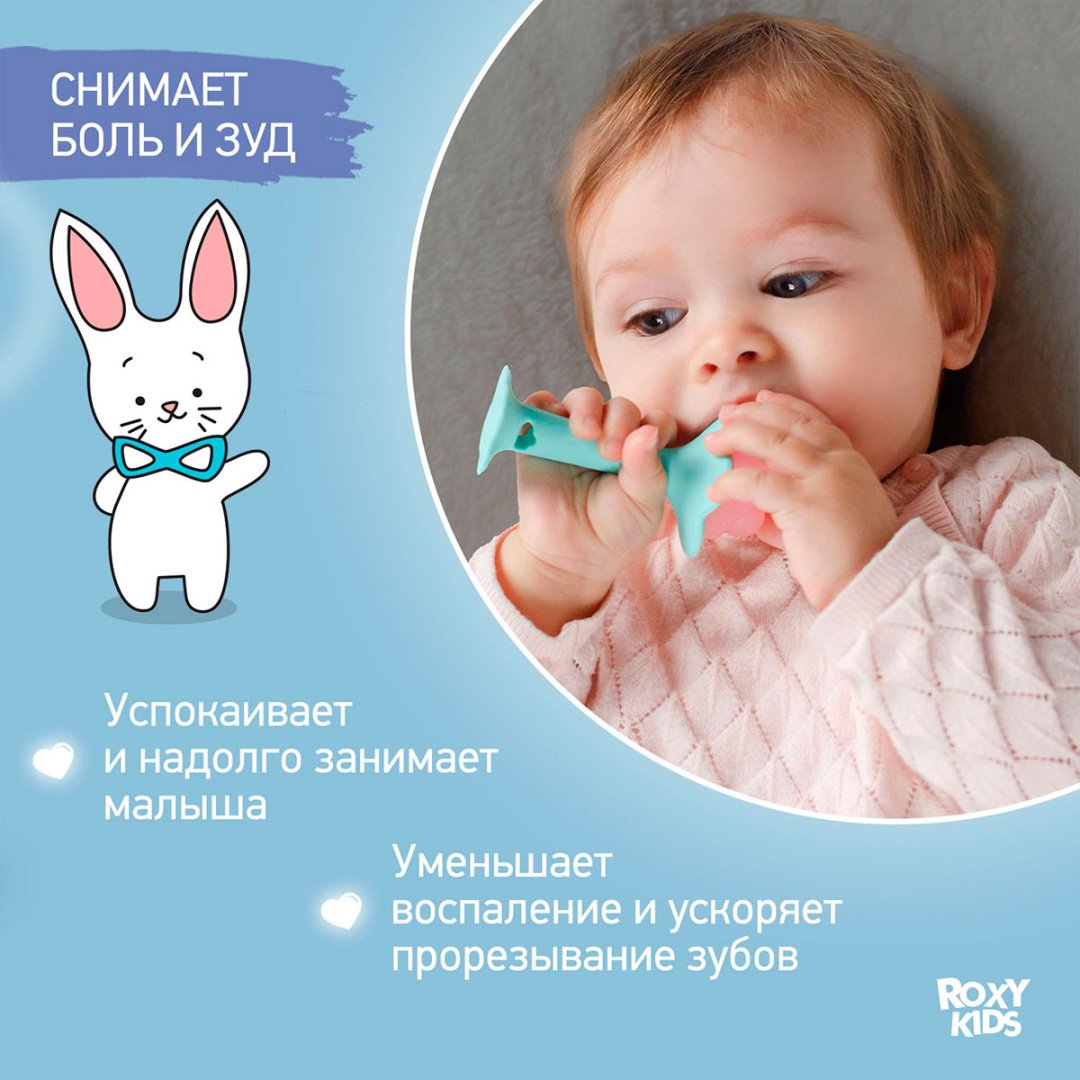 Прорезыватель Roxy RST-005, 2 шт, мультиколор купить,0