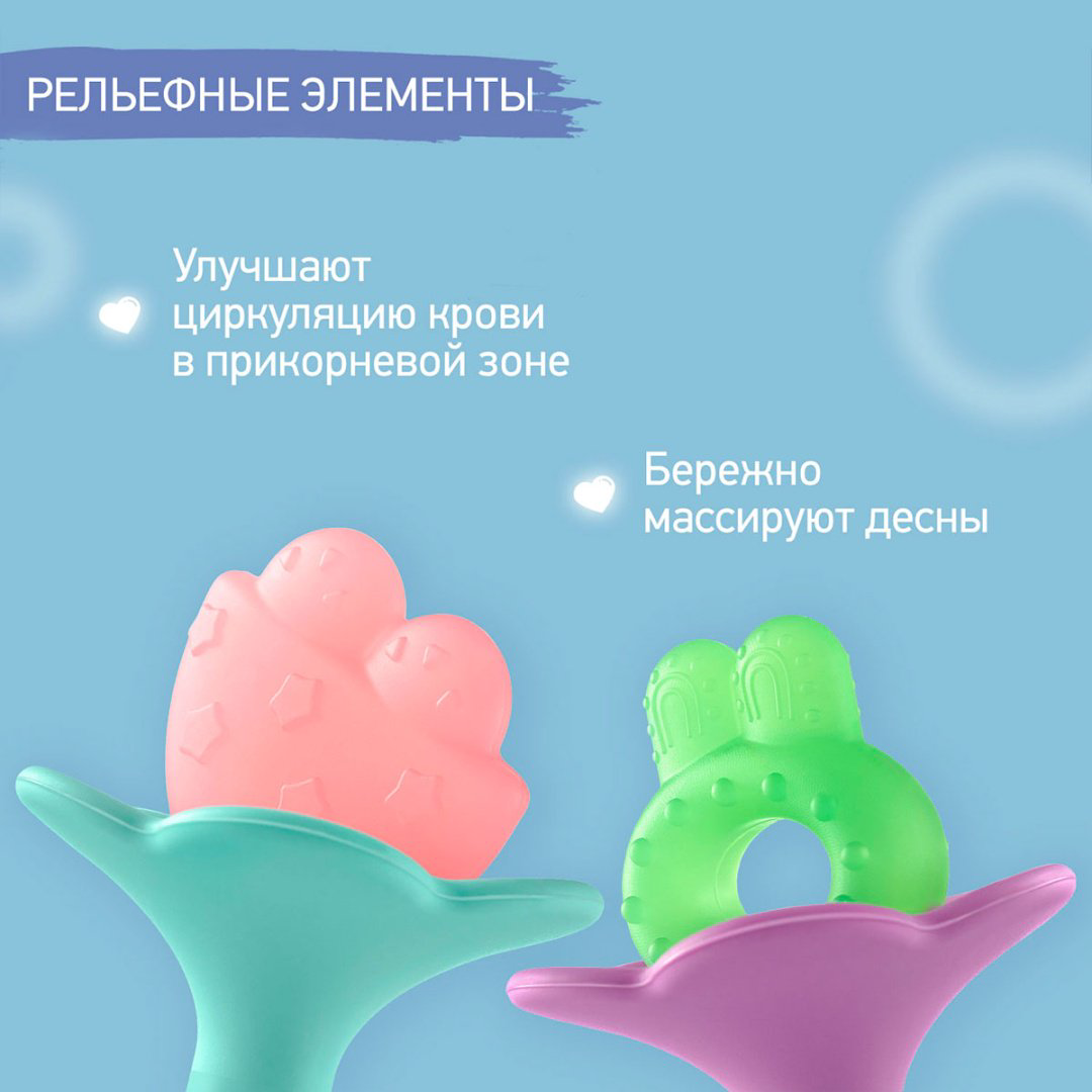 Прорезыватель Roxy RST-005, 2 шт, мультиколор купить,NaN