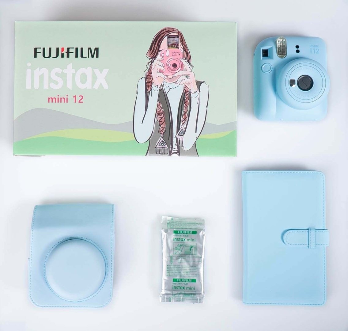 Фотокамера моментальной печати Instax mini 12 kit голубой - ForteMarket Фотокамера моментальной печати Instax mini 12 kit голубой купить,0