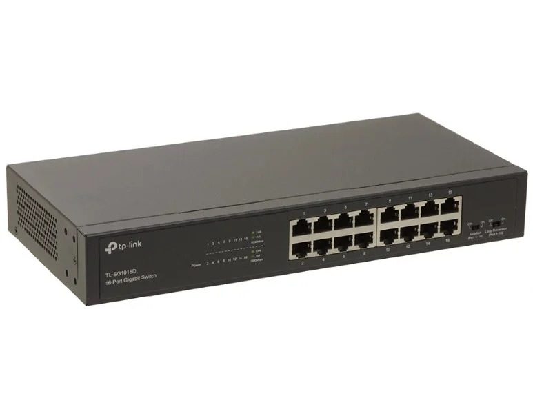 Коммутатор TP-Link SG1016D чёрный