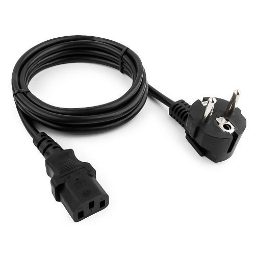 Кабель питания Cablexpert PC-186-VDE Schuko-C13 10А 1.8м чёрный