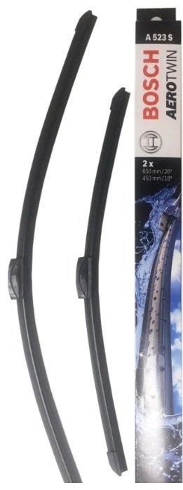 Щетка бескаркасная Bosch Aerotwin A523S 650 мм, 2 шт купить,NaN