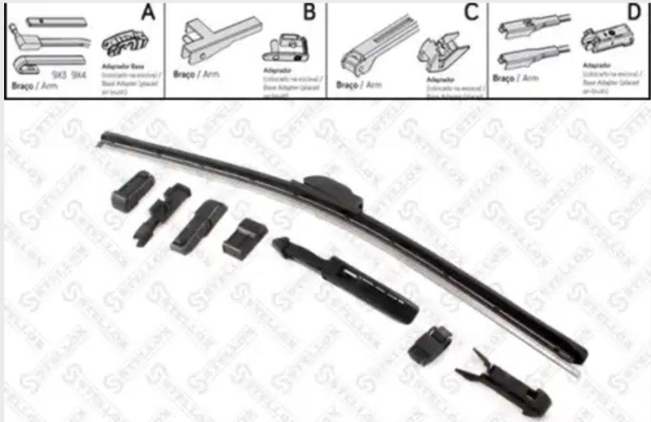 Щетка гибридная Stellox 104500-SX 500 мм, 1 шт купить,NaN