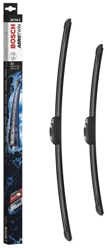 Щетка бескаркасная Bosch 3 397 007 706 650 мм, 2 шт купить,NaN