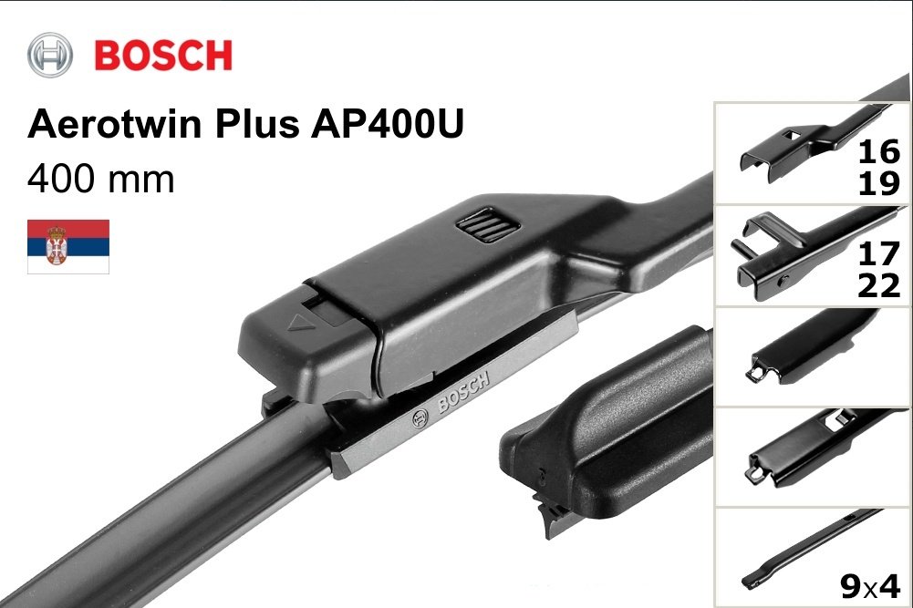 Щетка бескаркасная Bosch 3 397 006 943 400 мм, 1 шт купить,NaN