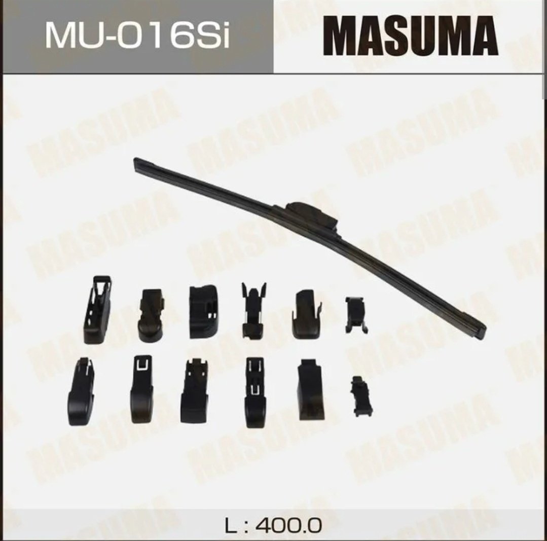 Щетка бескаркасная MASUMA MU-016SI 400 мм, 1 шт купить,NaN