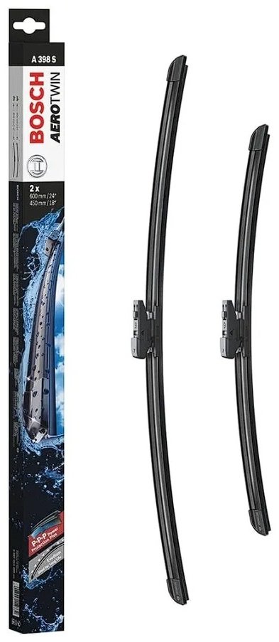 Щетка бескаркасная Bosch A398S 450 мм, 1 шт купить,NaN