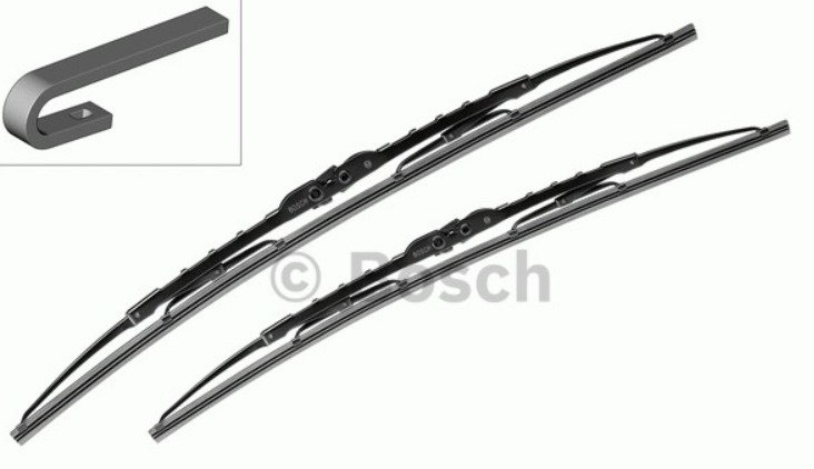 Щетка каркасная Bosch 3 397 118 610 400 мм, 2 шт купить,NaN