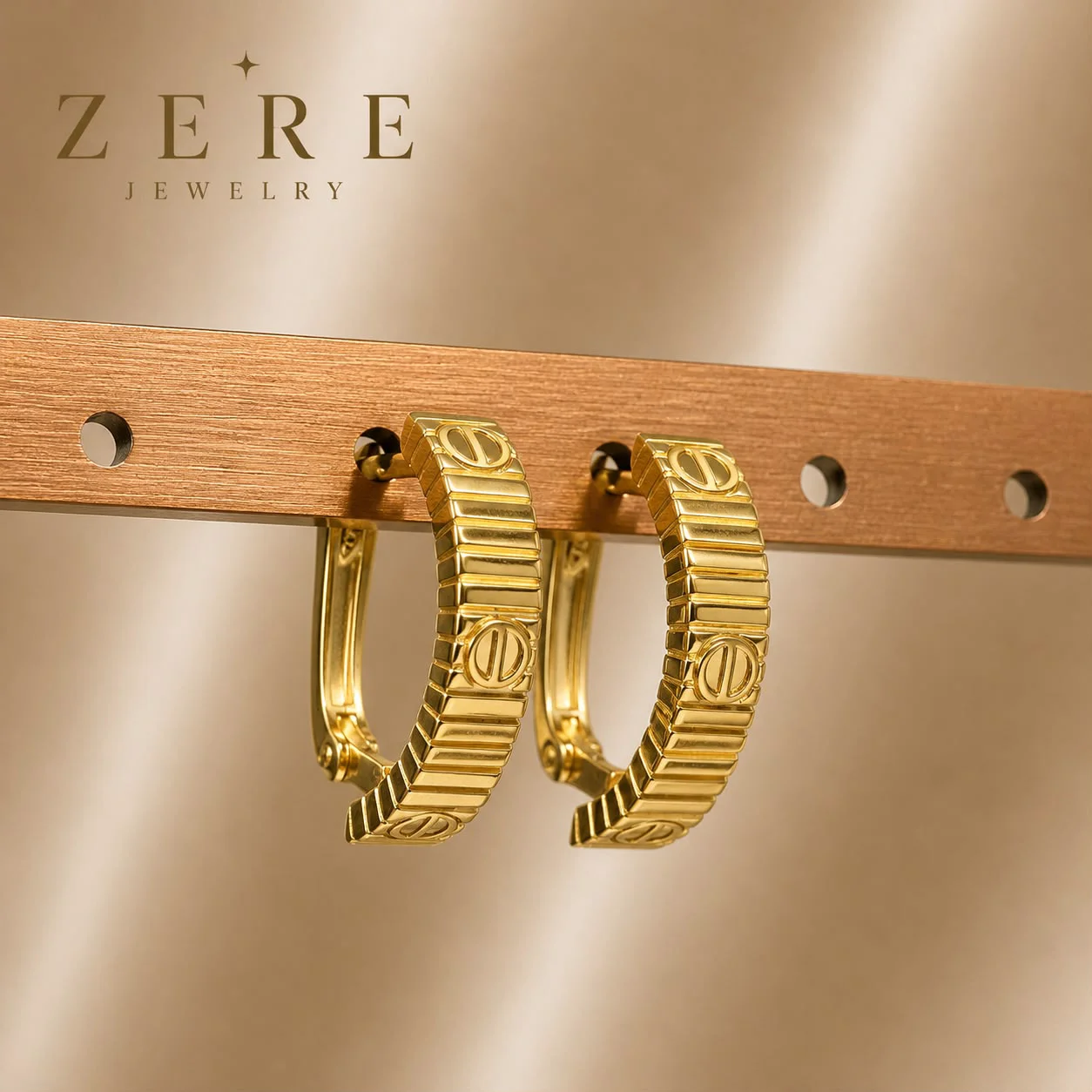Серьги Zere ZR150722 жёлтое золото 3.51гр - ForteMarket Серьги Zere ZR150722 жёлтое золото 3.51гр купить,291350