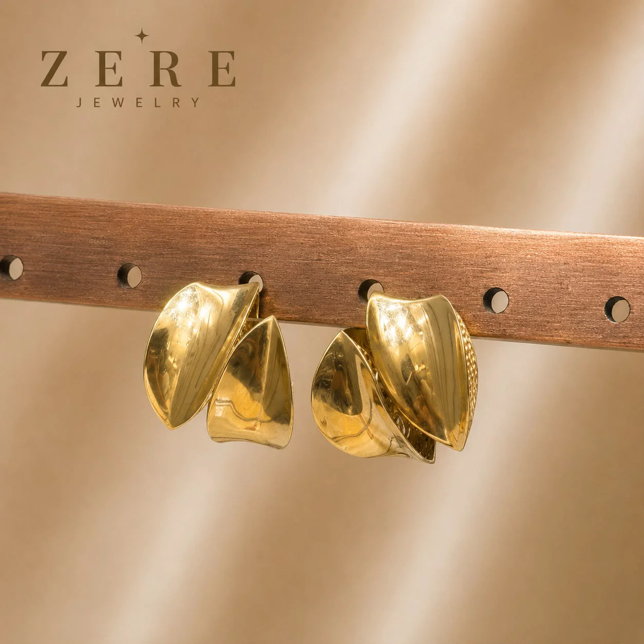 Серьги Zere ZR150725 жёлтое золото 3.02гр - ForteMarket Серьги Zere ZR150725 жёлтое золото 3.02гр купить,249700