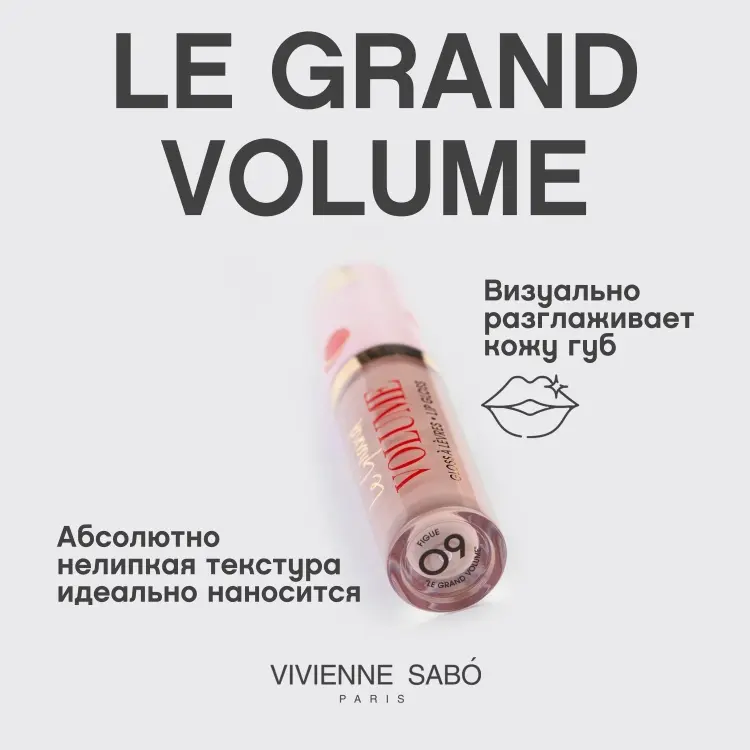 Vivienne Sabo Le Grand Volume блеск для губ 09 Светло-коричневый купить,NaN