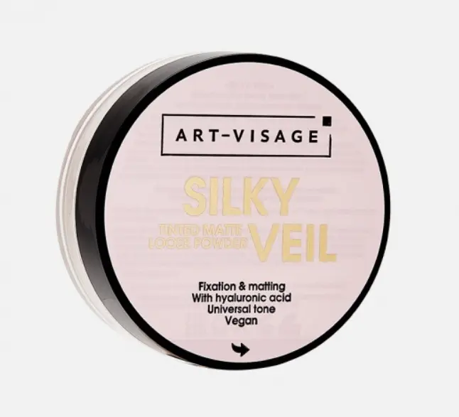 Пудра Art-Visage Silky Veil рассыпчатая 302 Матирующий бежево-розовый купить,NaN