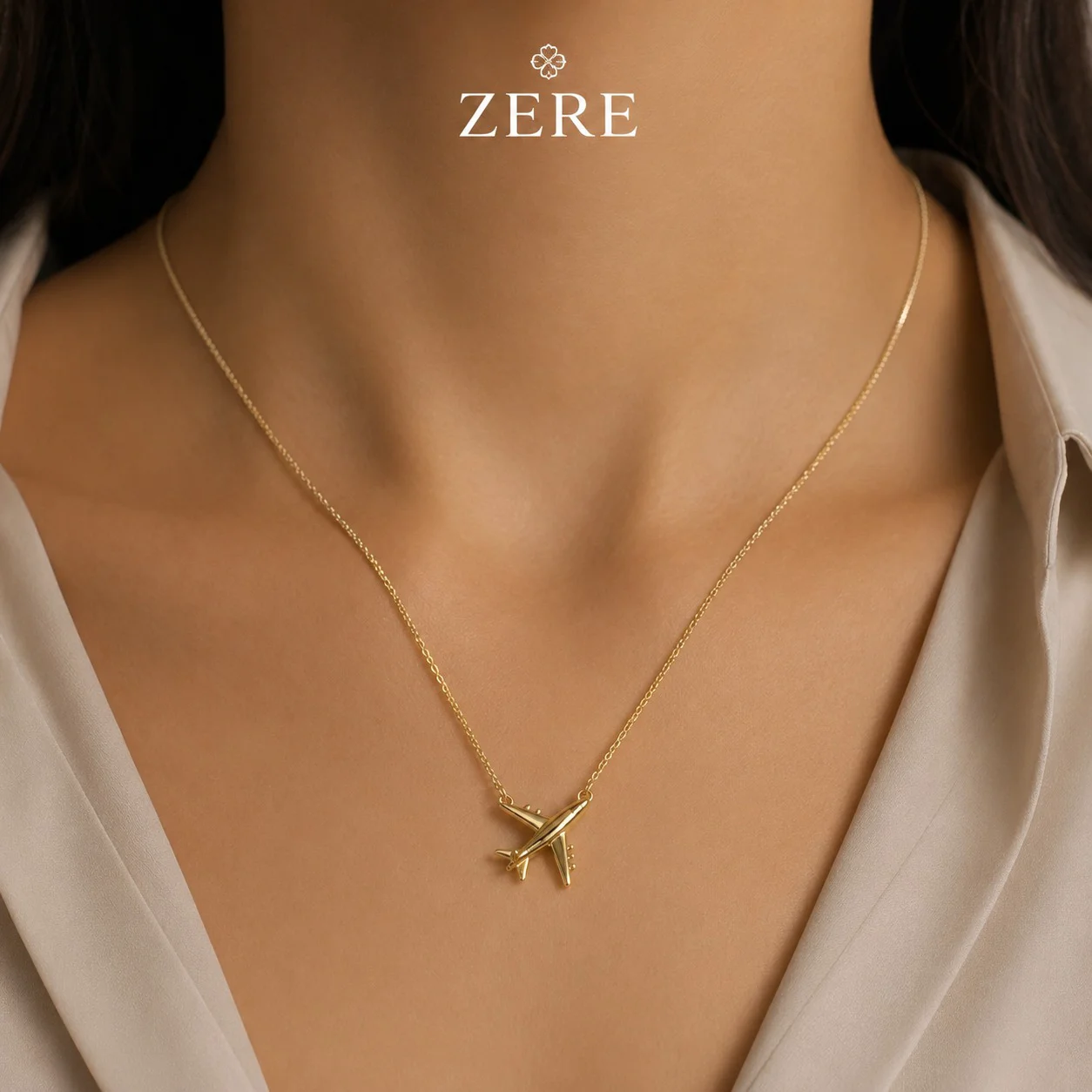 Колье Zere ZR150736 жёлтое золото 1.78гр 45см купить,144300