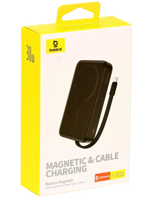 Power bank Baseus Magnetic Mini Wireless PPCXM10T 10000 mAh Cluster Black купить,NaN