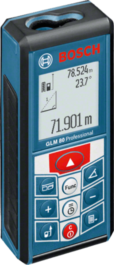 Лазерный дальномер Bosch GLM 80 0601072300 синий купить,NaN