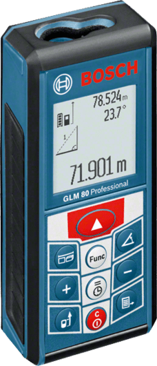 Лазерный дальномер Bosch GLM 80 0601072300 синий купить,NaN