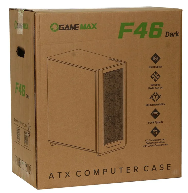Корпус GameMax F46 Dark 1116-4046R0001 Black купить,35490