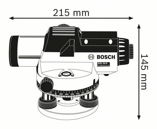 Оптический нивелир Bosch GOL 20 D 0601068400 синий