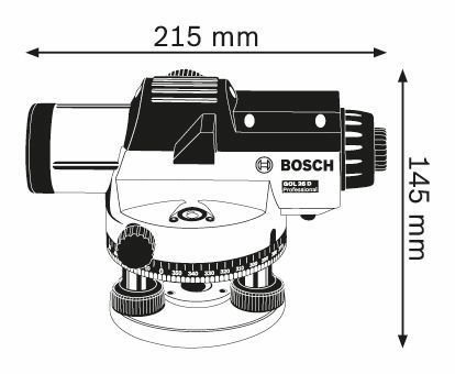 Оптический нивелир Bosch GOL 26 D Professional + BT 160 + GR 500 Kit 0601068002 синий