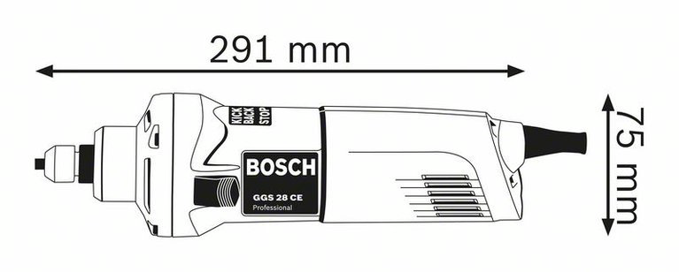 Шлифмашина Bosch GGS 28 CE 0601220100 синяя купить,NaN