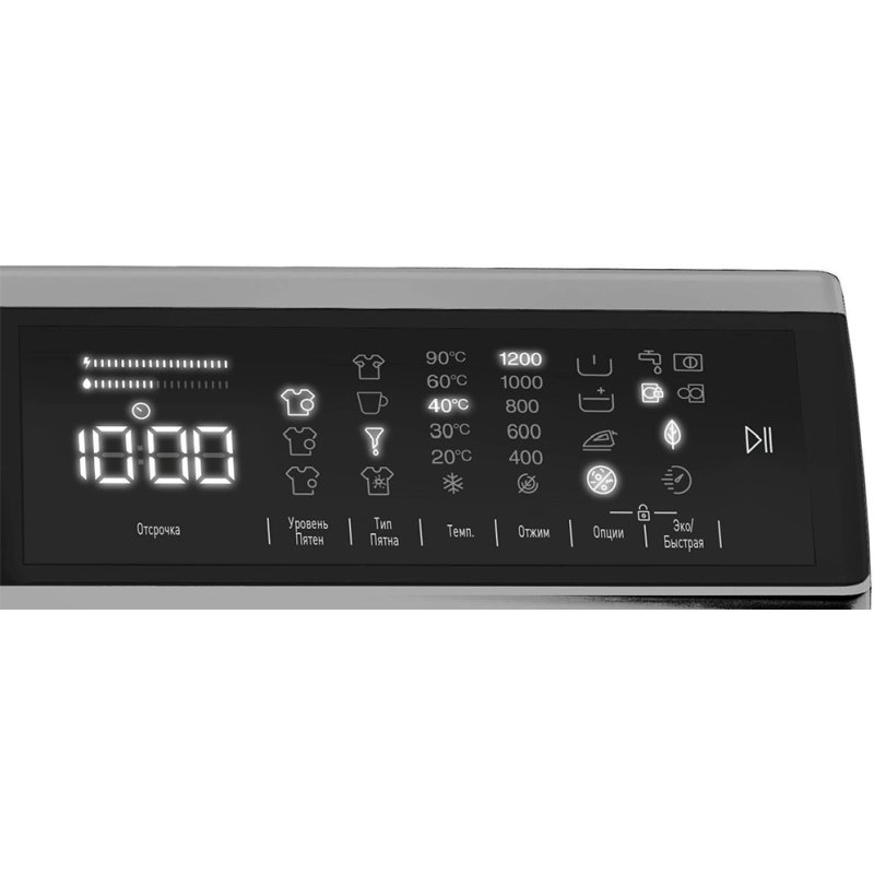 Стиральная машина Dauscher WMD-1280NDV-DG тёмно-серая купить,NaN