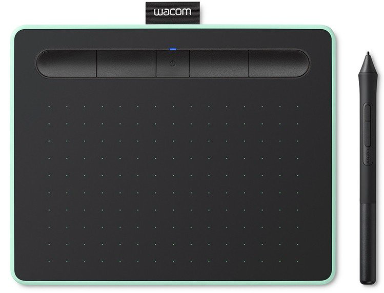 Графический планшет Wacom Intuos Medium Bluetooth CTL-6100WLE-N зеленый купить,NaN