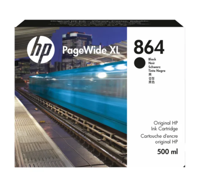 Картридж HP Europe PageWide XL чернильный пигментный №864 500мл черный купить,80730