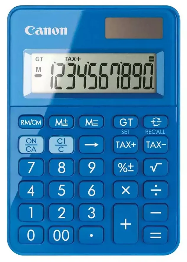 Калькулятор Canon LS-100KB BL синий купить,NaN