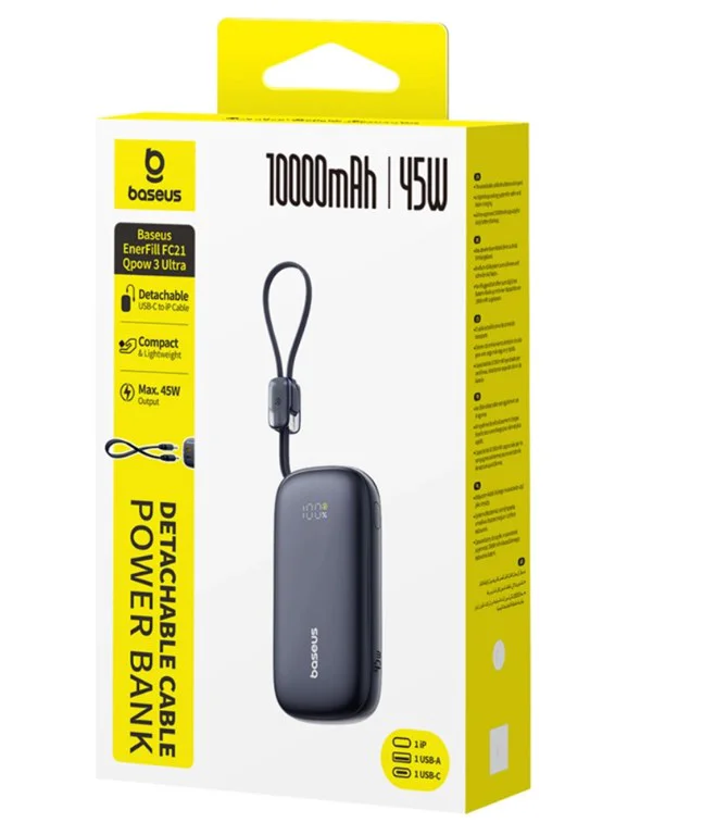 Power Bank Baseus EnerFill FC21 Qpow 3 Ultra PPFLS-1045 E0027Q00 10000 mAh Cosmic Black 