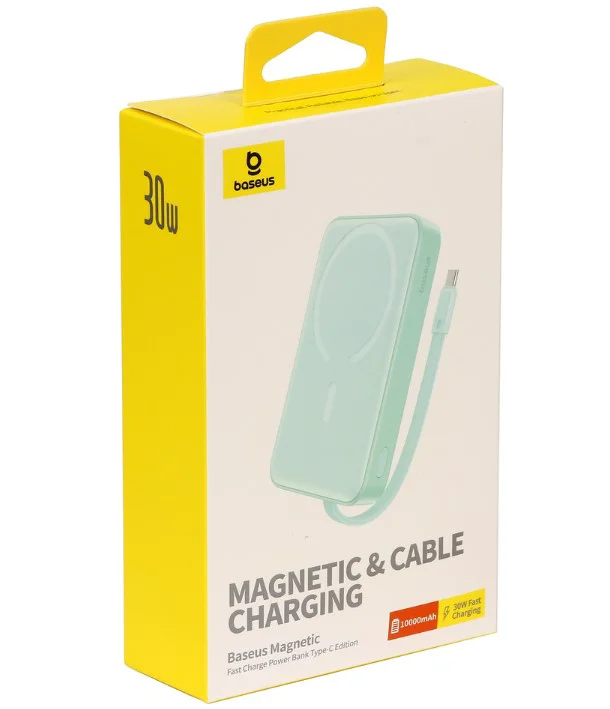 Power Bank Baseus Magnetic Mini Wireless PPCXM10T P1002210B333-00 10000 mAh Peppermint Blue 